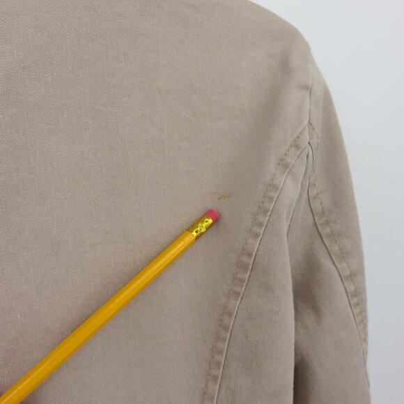 Free People Women XS Romantic Ruffles Jacket Natural Beige OB 527371 Pockets - Picture 8 of 15